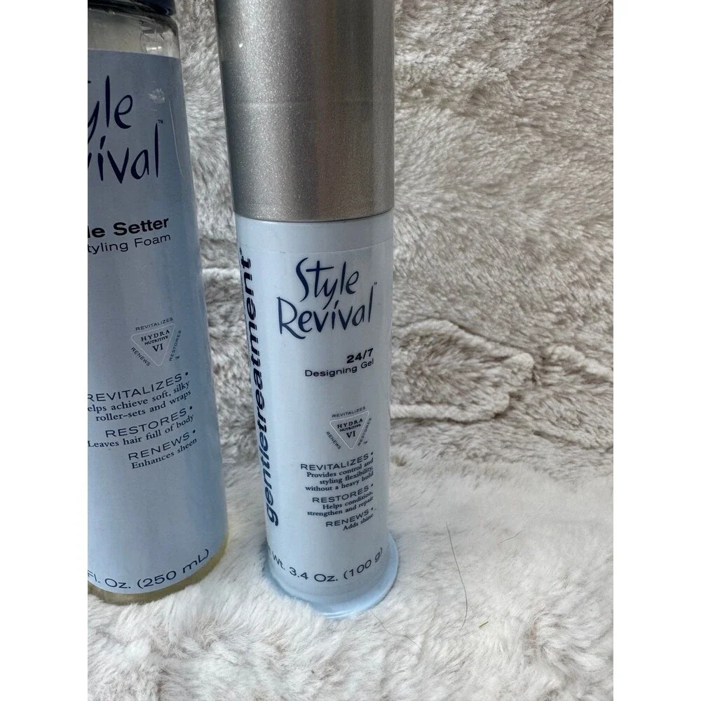 VTG Gentle Treatment Style Revival Styling Foam Setter & Designing Gel Johnson
